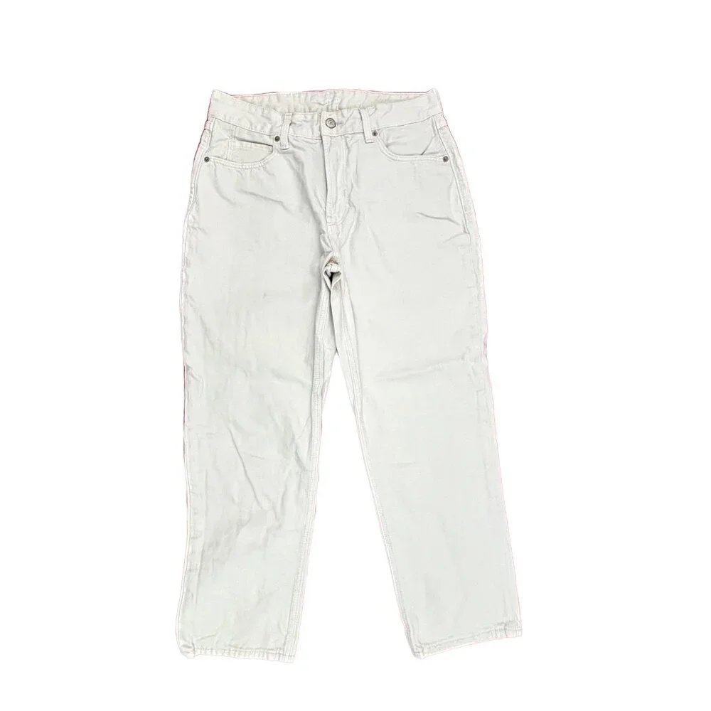 Old Navy Cropped Slouch Carpenter‎ Women's size 4 Cream Denim jeans